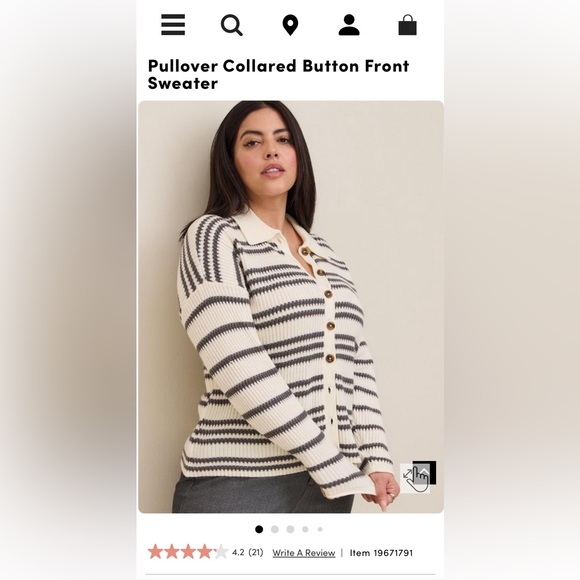 Cute Striped Sweater - Picture 1 of 5